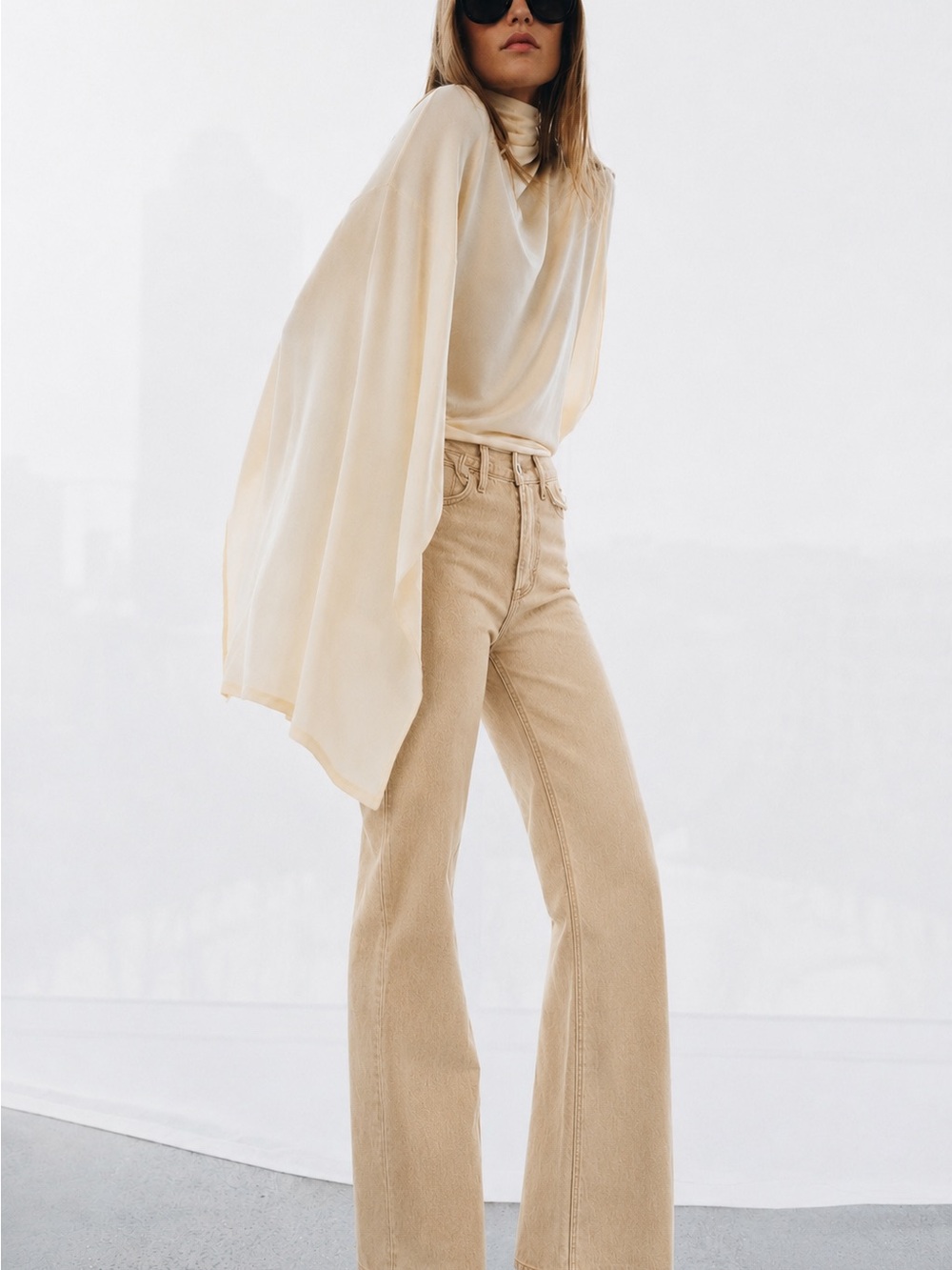 4 zara High-Rise Wide Leg Jeans